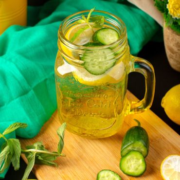 Mocktail gingembre citron concombre frais au SHOGGA