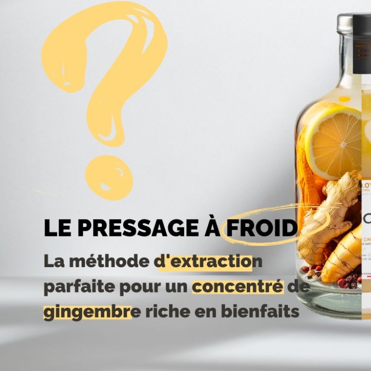 🍃Pressage à froid du gingembre : une méthode douce pour préserver l’essentiel