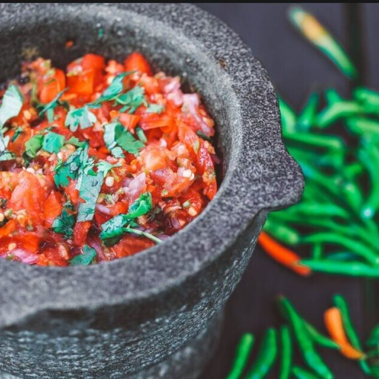 Rougail de tomates, gingembre et riz